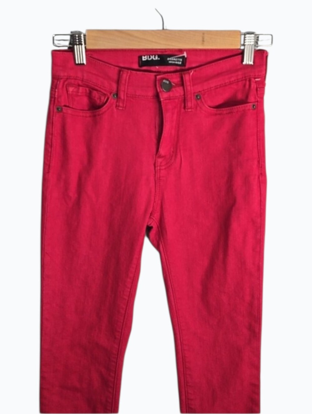 BDG Jeans Women's 00 Size 24 Red High-Rise Cigarette Jeans